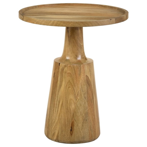 Plethoria Home Round Top Pedestal Accent Table