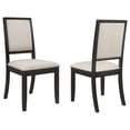 thumbnail image 1 of Plethoria Home Transitional Two-tone Side Chairs (Set of 2), 1 of 14