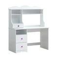 thumbnail image 1 of Plethoria Home White 3-Drawer Writing Desk, 1 of 4