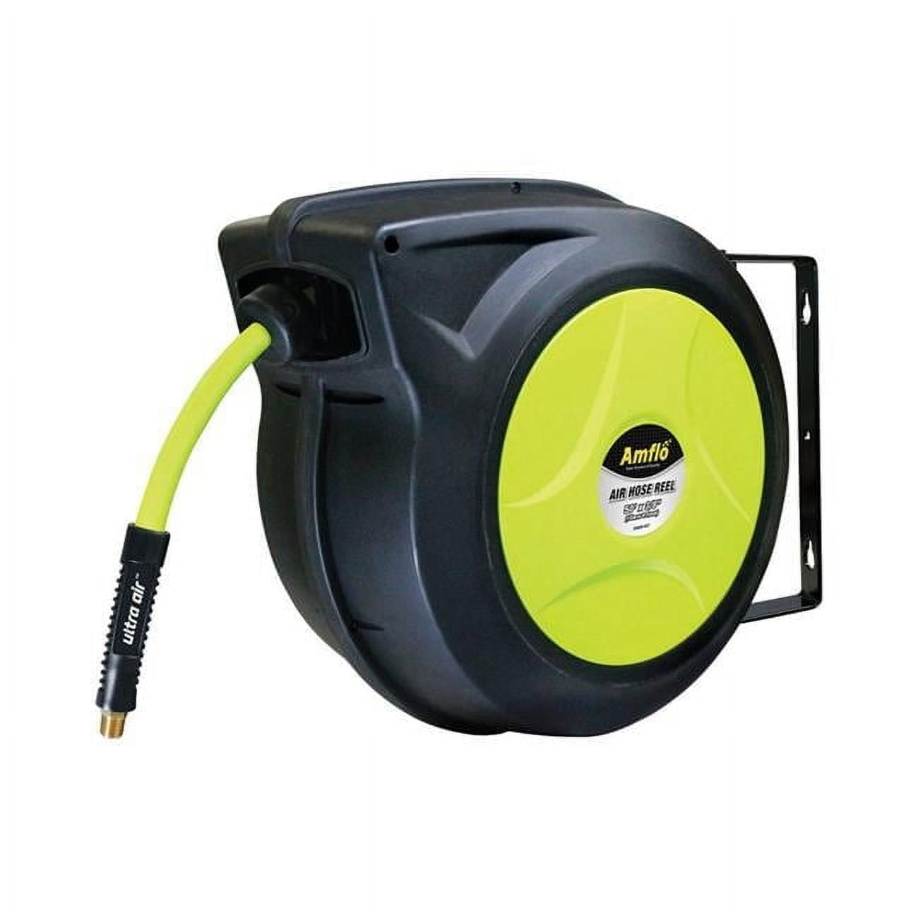 Plews  0.37 x 50 ft. 300 PSI Amflo Ultra Air Hybrid Air Hose Reel, Assorted