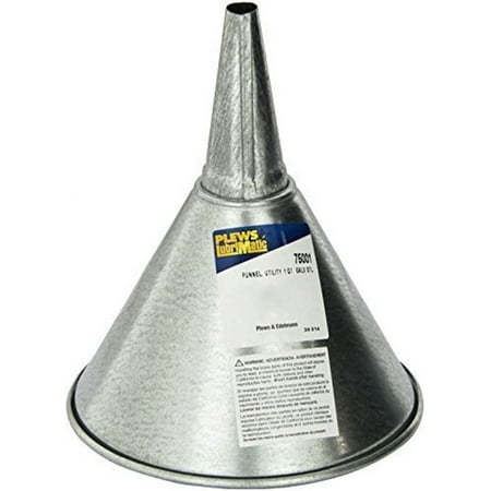 Plews 75-001 1QT GALVANIZED STEEL FUNNEL