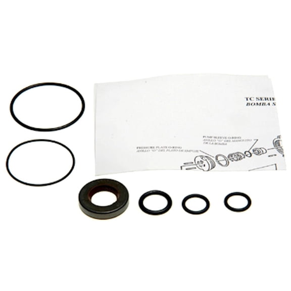 Plews 8554 Power Steering Pump Seal Kit - O Rings, Black, Rubber, 1 Piece