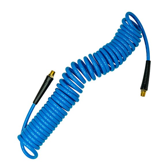 Plews / Edelmann Amflo 24-25E-RET 1/4" x 25' Poly Recoil Hose, Blue