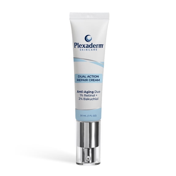 Plexaderm Dual Action Repair Cream for Neck, Chest & Arms – Firming Cream with Retinol & Bakuchiol for Crepey Skin, Fine Lines & Wrinkles