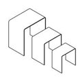 thumbnail image 1 of Plexi U Riser, Clear - Set of 3, 1 of 1
