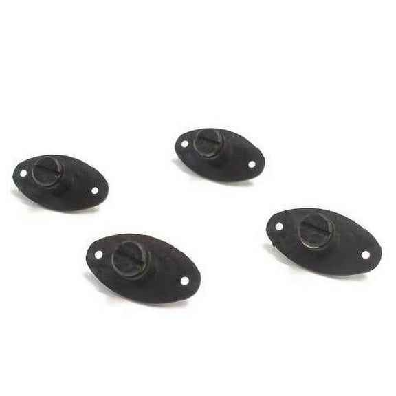 Plexiglass Boat Windshield Hardware 201750 | Black Plastic (Kit)