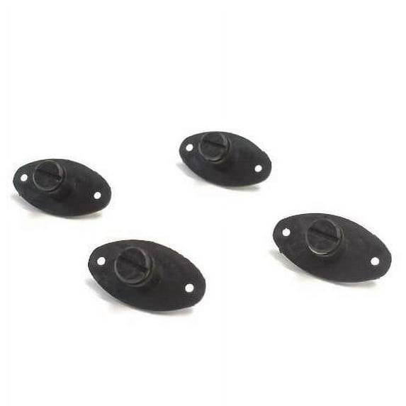 Plexiglass Boat Windshield Hardware 201750 | Black Plastic (Kit)