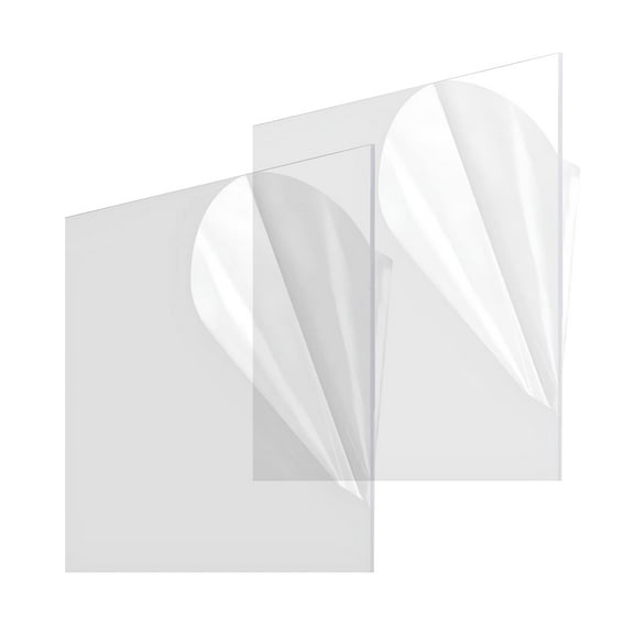 Plexiglass Sheets for Replacement Picture Frame Glass - 1/16 Inch Thick for Photo Frames & Acrylic Display Case Clear Acrylic Sheet .060 Thick DIY Projects & Custom Signs 24x36 (2 Pack)