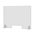 thumbnail image 1 of Plexiglass Sneeze Guard - 32"w x 24"h Protective Freestanding Shield Guards Against Sneezing and Coughing/Transaction Window for Offices and Stores / 1/4" Thk (11.75"w X 2.5"h Cutout) (2-Pack), 1 of 7