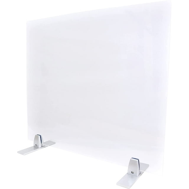 Plexiglass Table Top Sneeze Guard Desk Divider For Students, Office