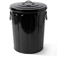 thumbnail image 1 of Plexon 5 Gallon Small Metal Trash Can with Lid Outdoor Galvanized Steel Bucket with Lid 5 Gal Storage Can for Dog Food Bird Seed Storage Container Rodent Pet Proof, Black, 1 of 9