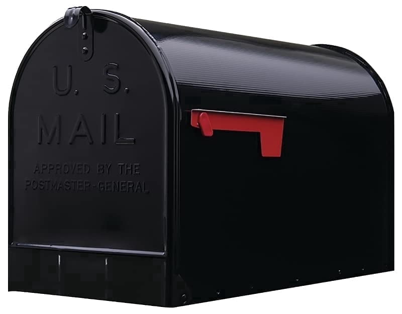 Plexon Jumbo Size Rural Mailbox, 3175 cu-in Capacity, Galvanized Steel ...