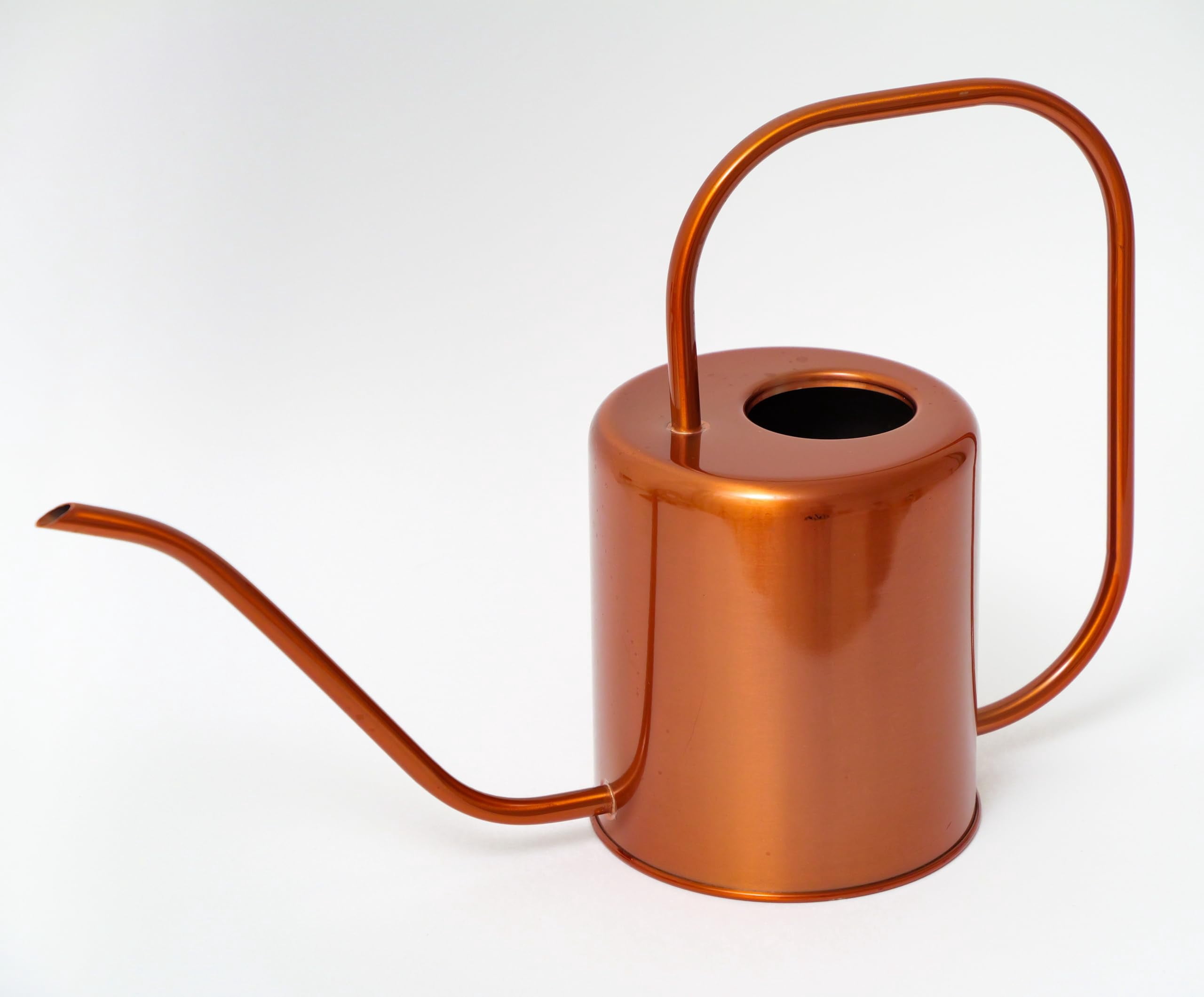 Plexon Rose Gold Metal Watering Can Indoor Plants 40 oz, Stainless Steel Long Spout Watering Can Outdoor House Plant Flower, Garden - ROSE GOLD 54 OZ