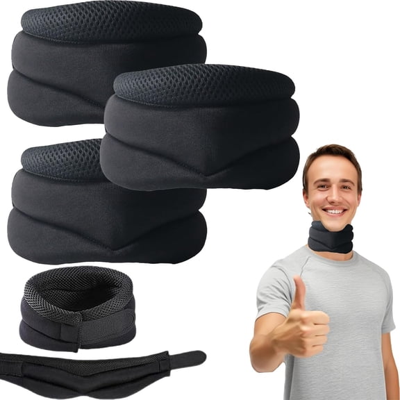 Plexora Neck - Plexora Neck Cervi-Posture Corrector, Bloomella Anti Sleep Apnea Neck Brace - 3-Stage Adjustable Ergonomic Neck Support for Pain Relief and Posture Correction