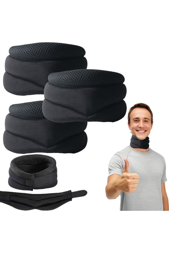Plexora Neck - Plexora Neck Cervi-Posture Corrector, Bloomella Anti Sleep Apnea Neck Brace - 3-Stage Adjustable Ergonomic Neck Support for Pain Relief and Posture Correction