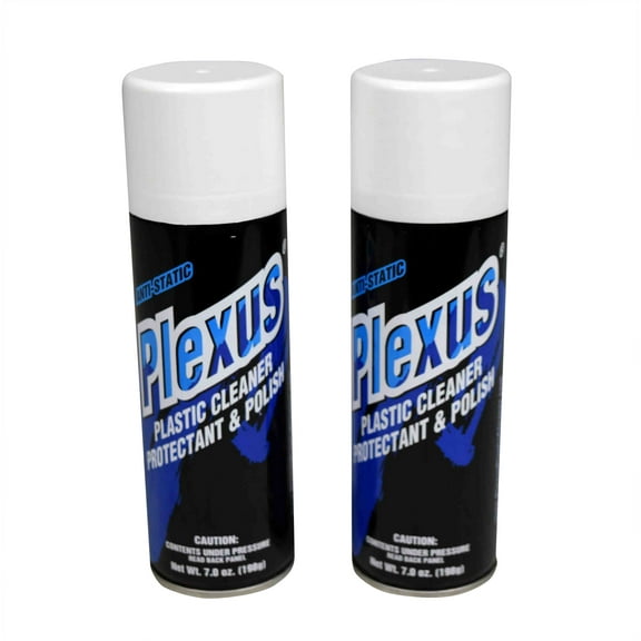 Plexus Plastic Cleaner Protectant & Polish 7oz Can 2 Pack MADE In the USA