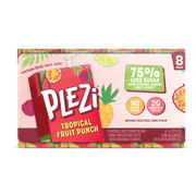 Plezi Tropical Punch Flavored Drink 6.75oz 8pk Tetrapak