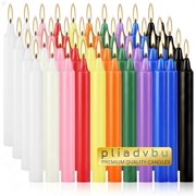 Pliadvbu Mini Spell Chime Taper Candle Set of 20, 4 Inch Tall Unscented Rituals Candles for Altar Meditation Supplies RitualsTaper Candle Multicolor, Set of 20