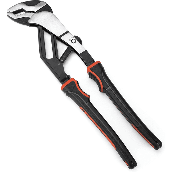12" Z2 Auto-Bite Dual-Material Tongue and Groove Pliers | RTAB12CG | Adjustable Groove Joint Pliers with Ergonomic Grip