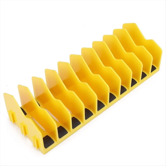 Plier Organizer Rack, 10-Slot Pliers Cutters Organizer Rack with Non-Slip Rubber Base, Keep Pliers Organized in Drawer
