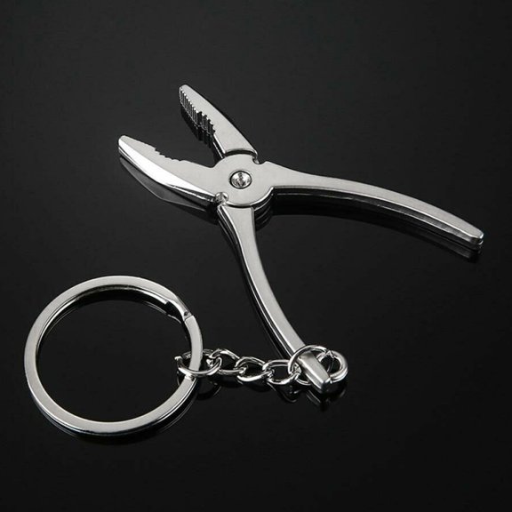 Plier Style Key Tag Chain Key Ring For Car Bike Bag Stainless Steel Key Tag Keychain Keychain Key Chain Holder Fangkenuo
