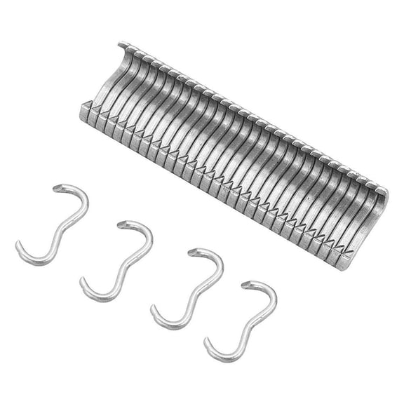 Plier Tool 600pcs M Clips Staple Mesh Cage Wire Fence Clamp UK X9B4 Y9O