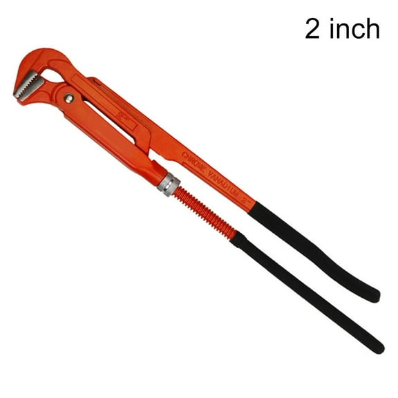 Pliers 90° Adjustable Heavy Type Pipe Wrench Hand Tools Plumbing Double Handle, 2 Inch, Pipe Wrench, Adjustable Wrench, Plumbing Hand Tools