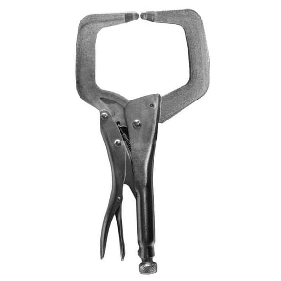 Pliers Locking C-Clamp Fix Jaw, 11 in.