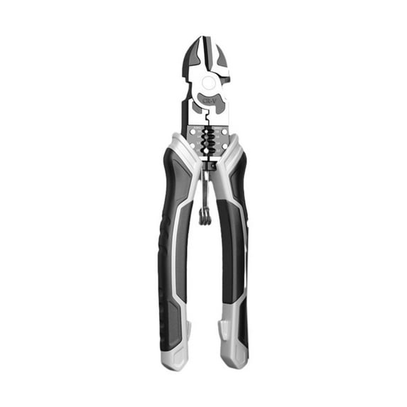 Pliers Set, Large 6 in 1 Multifunctional Wire Stripper Crimper Cutter, Long Nose Pliers, Linesman Pliers, Diagonal Side Cutting Pliers