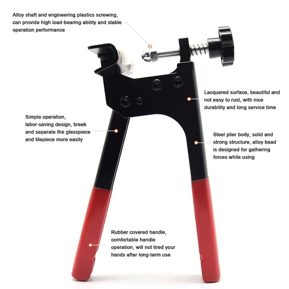 Pliers,Steel Plier Heavy Tile Divider Plier Tool Heavy Duty Ceramic Plier Heavy Duty Iuppa Dsfen Siuke Pliers Steel