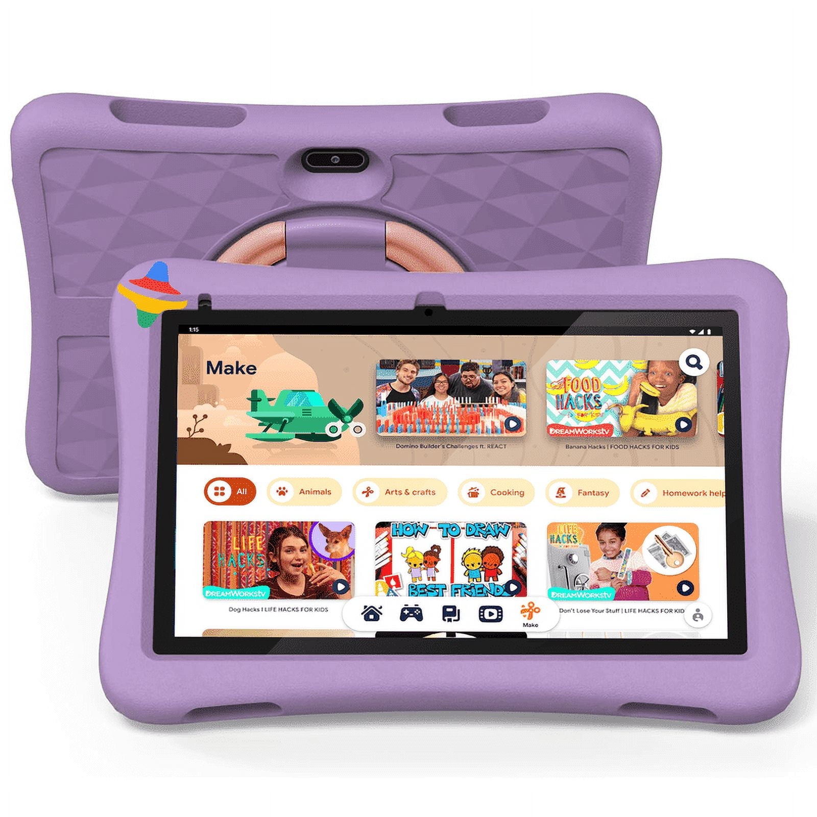 Plimpton Kids 10 Android 13 タブレット 10インチ Plimpton Kids 10 Tablet, Android 13, 2GB RAM 32GB Storage