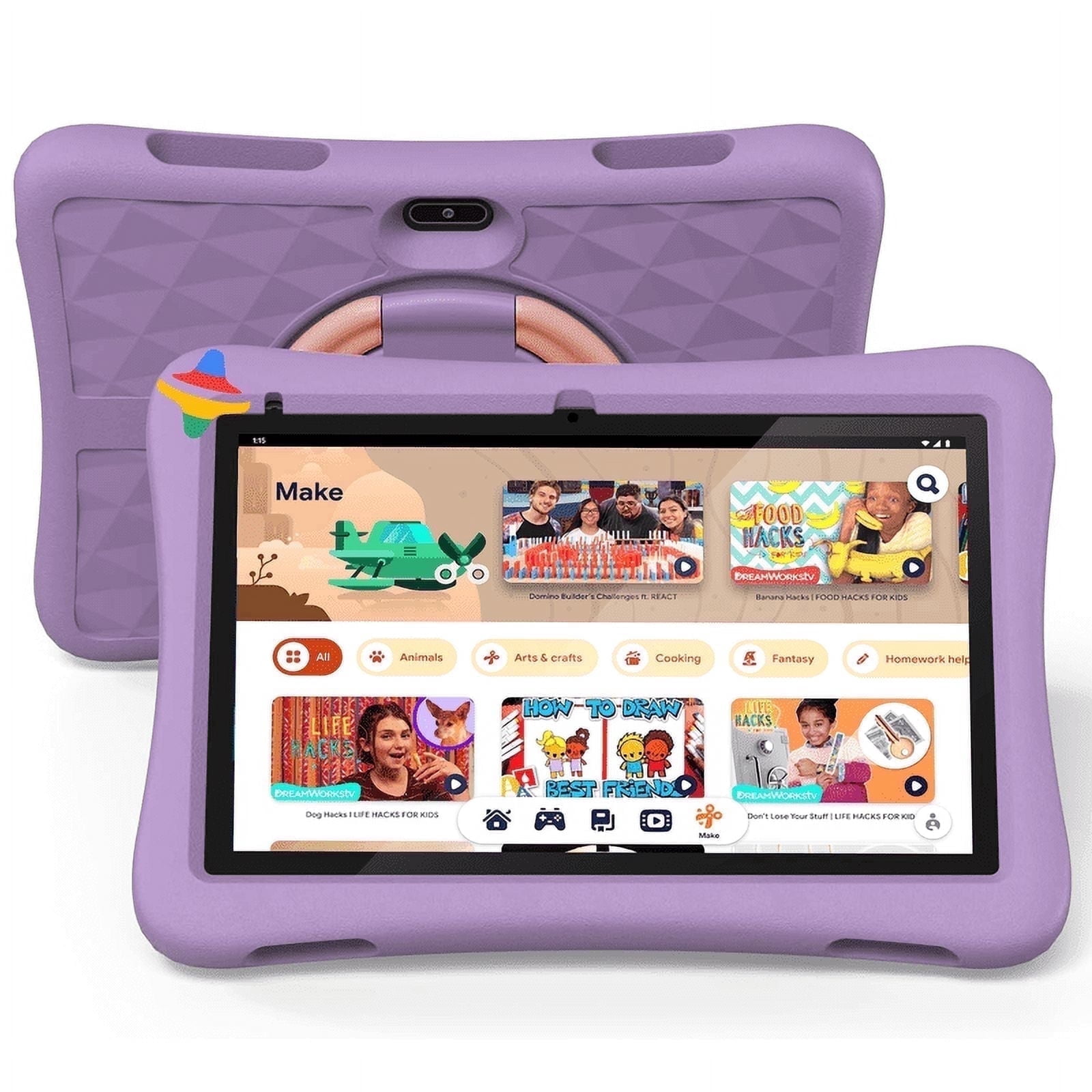 Plimpton Kids 10 Tablet, Android 13, 2GB RAM 32GB Storage, WiFi 6