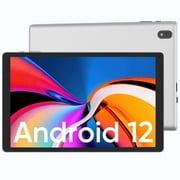 Plimpton P3 Pro PlimPad 10" Tablet, Android 12, 4GB RAM 64GB Storage 1TB Expand, WiFi-6, HD Screen, Family Link - Silver