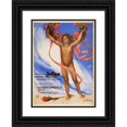 thumbnail image 1 of Plinio Nomellini 11x14 Black Ornate Wood Framed Double Matted Museum Art Print Titled: The Monument to Giuseppe Garibaldi (1908), 1 of 5