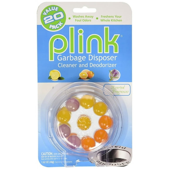 Plink 9013 Garbage Disposal Cleaner and Deodorizer, Variety Pack, 20-Count