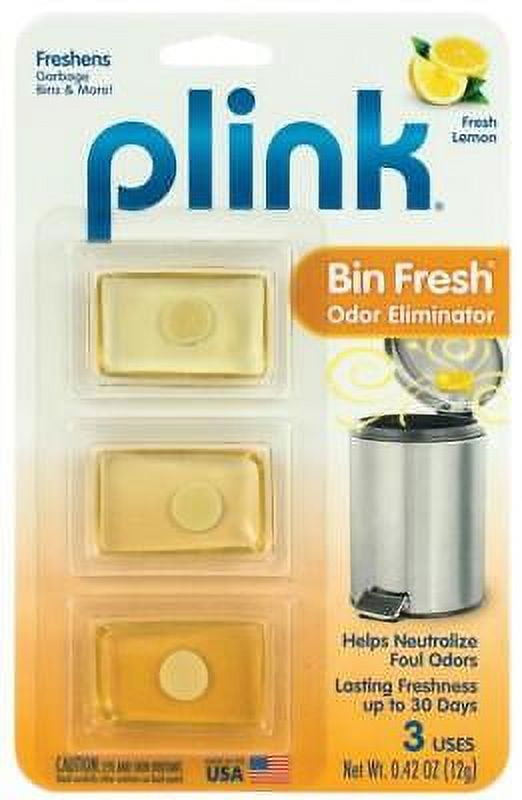 Plink 9027 Bin Fresh Odor Eliminator, Lemon Scent