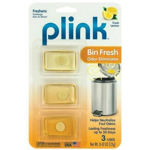 Plink 9027 Bin Fresh Odor Eliminator, Lemon Scent