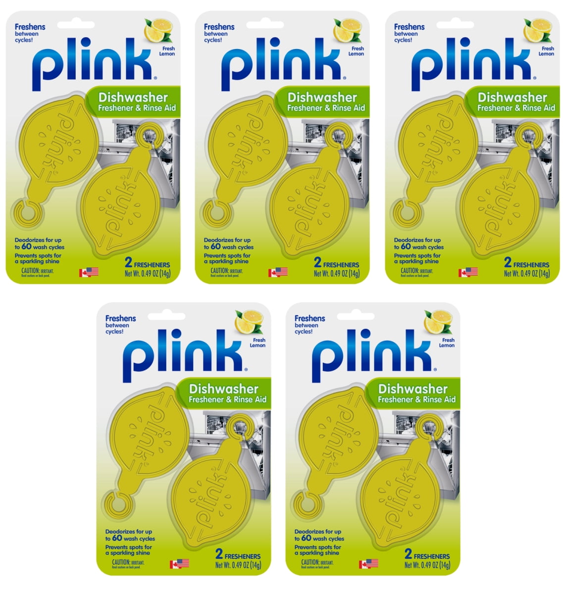 Plink Dishwasher Freshener & Rinse Aid, 10 Fresheners