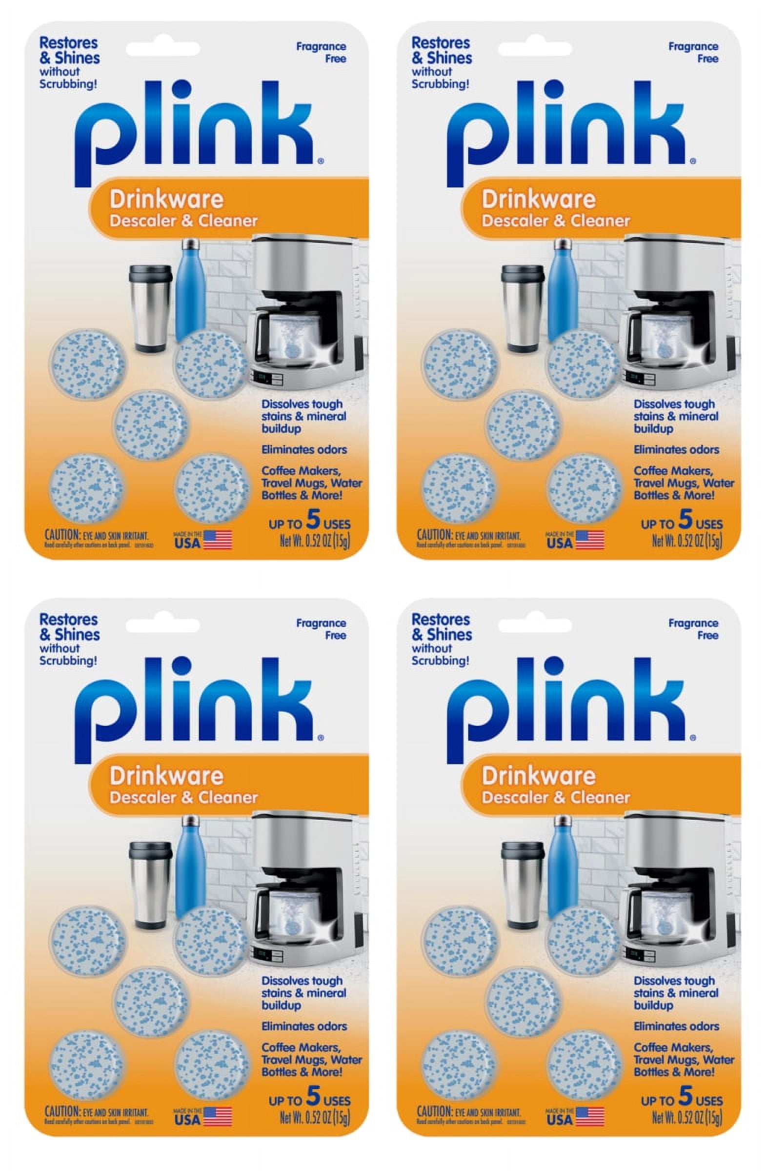 Picling Cleaner Plink Drinkware Descaler and Cleaner, 20 Tablets - Walmart.com