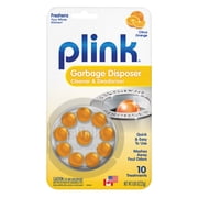 Plink Garbage Disposal Cleaner & Disposer Deodorizer 10 Treatment Pack - Orange Scent