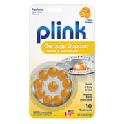 Plink Garbage Disposal Cleaner & Disposer Deodorizer 10 Treatment Pack - Orange Scent