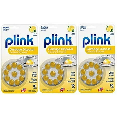 Plink Garbage Disposal Cleaner and Deodorizer - Pack of 3