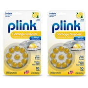 Plink Garbage Disposal Freshener and Cleaner Deodorizer, Lemon Scent, 10 Capsules per Pack, 2-Pack