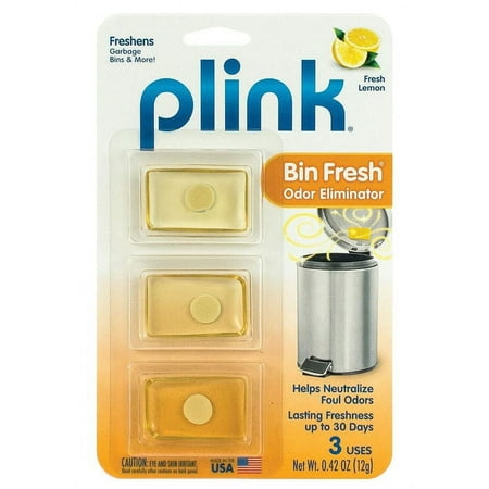 Plink PBF12T Bin Fresh Odor Eliminator, Lemon Scent
