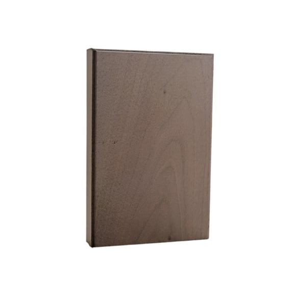 Plinth Block 1" x 4" Hardwood Base & Casing Block 6" Tall EWAP46, Walnut