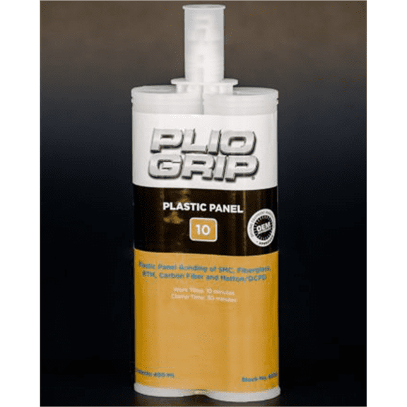 PLIO-GRIP Plastic Panel 3 8033 Plastic Panel Bonding, 400 mL Cartridge, Beige (Part A), Green (Part B)