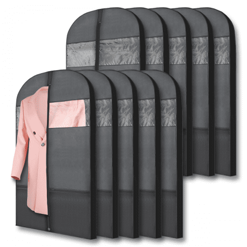  Men's Black Suit Garment Bag for Travel and Storage