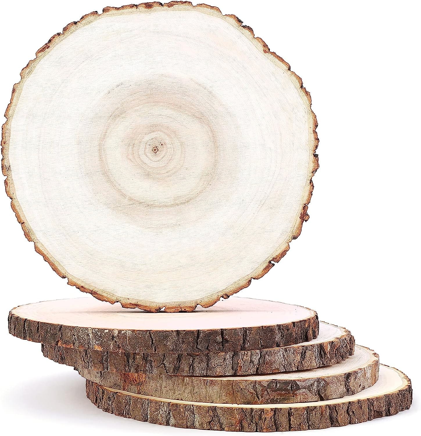 Set of 10 Wood Slices for centerpieces! Wood Slice centerpieces, Wood  Rounds, Tree Slices (11 inch)