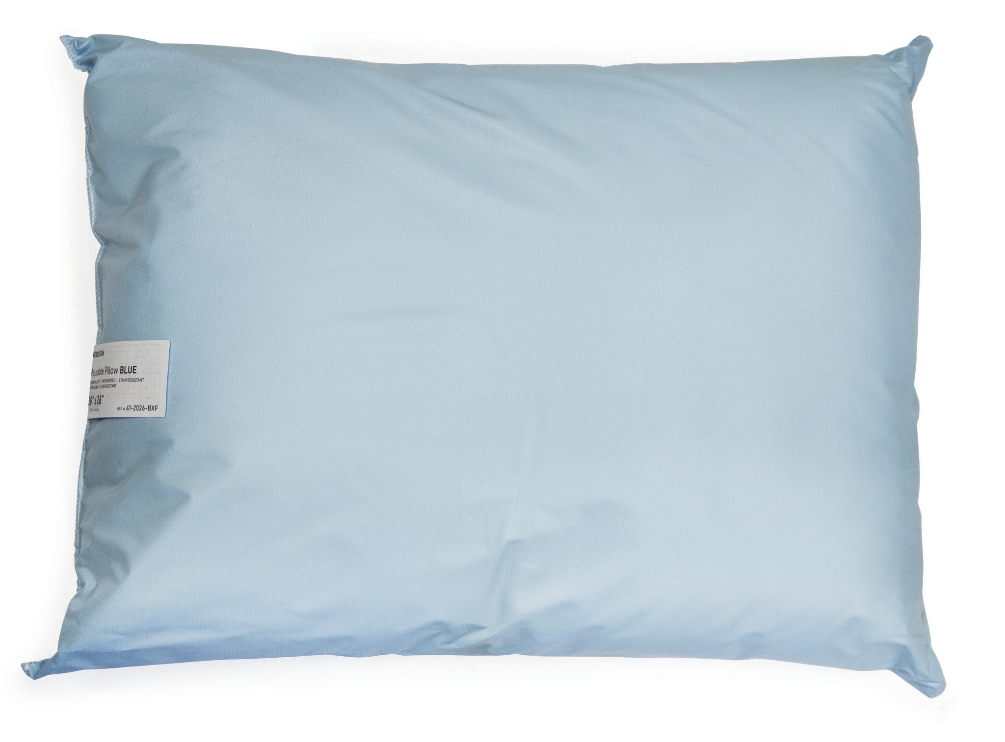 McKesson Bed Pillow 20 X 26 Inch Blue Reusable, 41-2026-BXF - Case of 12