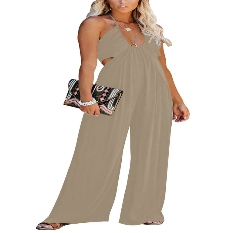 Women Summer Halter Backless Sexy Solid Casual Maxi Dress Women Summer Halter Backless Sexy Solid Casual Maxi Dress